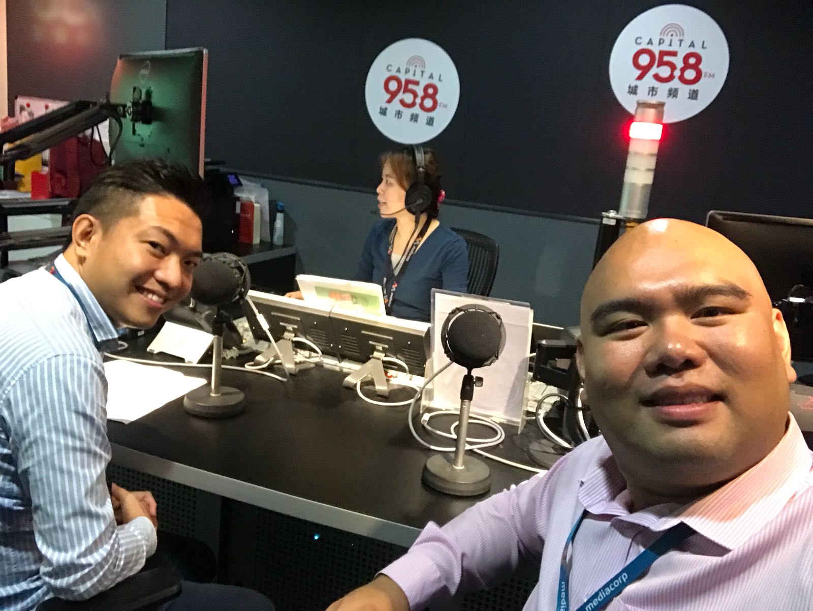 We Will speakers being interviewed at Capital 958FM